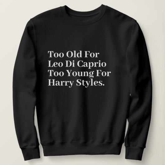 Funny Stylish Niedliche Minimal Monogram Black Sweatshirt (Design vorne)