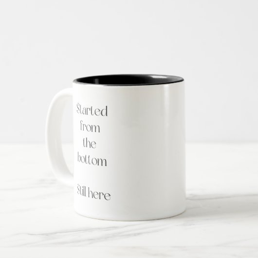 Funny Stylish Two-Tone-Kaffee-Tasse Zweifarbige Tasse (Vorderseite Links)