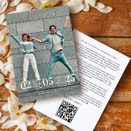 Funny & Stylish Unmatched Wedding Photo Card Save The Date