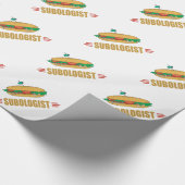 Funny Sub Sandwich Geschenkpapier (Ecke)