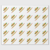 Funny Sub Sandwich Geschenkpapier (Flach)