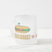Funny Submarine Sandwich Mattglastasse (Vorderseite Links)