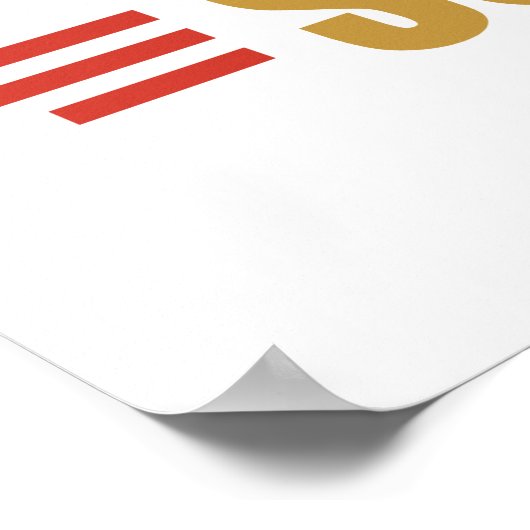 Funny Submarine Sandwich Poster (Ecke)