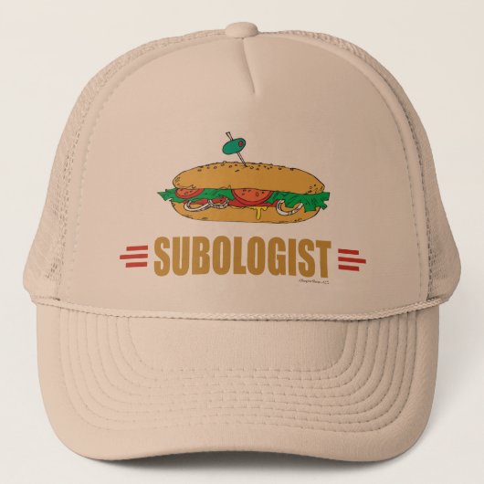 Funny Submarine Sandwich Truckerkappe (Vorderseite)