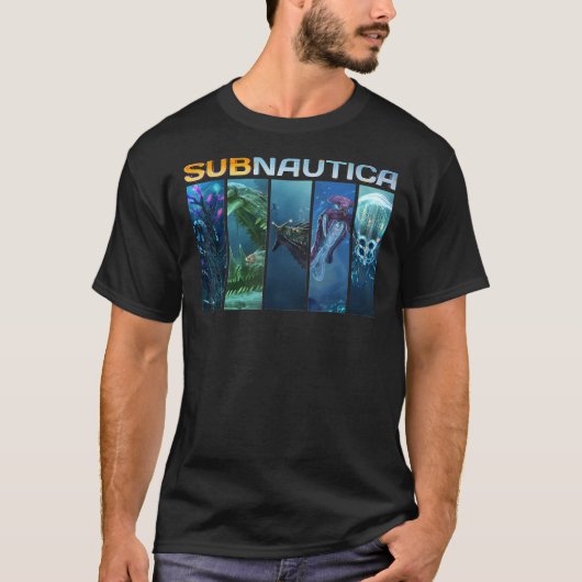 Funny Subnautica Design Arts Multiplayer Gamer Cla T-Shirt (Vorderseite)