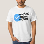 Funny Subscription Sign Meme Expert T-Shirt (Vorderseite)