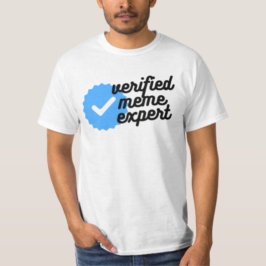Funny Subscription Sign Meme Expert T-Shirt (Vorderseite)
