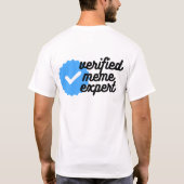 Funny Subscription Sign Meme Expert T-Shirt (Rückseite)