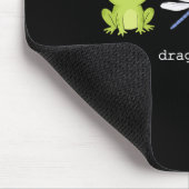 Funny Subtle Political Frog Dragonfly Turtle Resis Mousepad (Ecke)