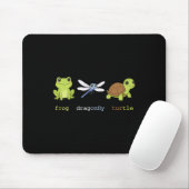 Funny Subtle Political Frog Dragonfly Turtle Resis Mousepad (Mit Mouse)
