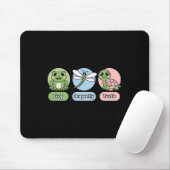 Funny Subtle Political Humor Frog Dragonfly Turtle Mousepad (Mit Mouse)