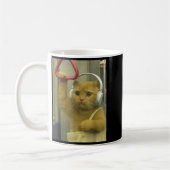 Funny Subway Cat Meme Stud Brainrot Cats Humor Kit Kaffeetasse (Links)