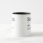 Funny Success Definition Monogram Tasse (Zentrum)