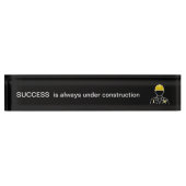 Funny Success Theme Office-Schreibtisch Name Plate Namensplakette (Vorderseite)