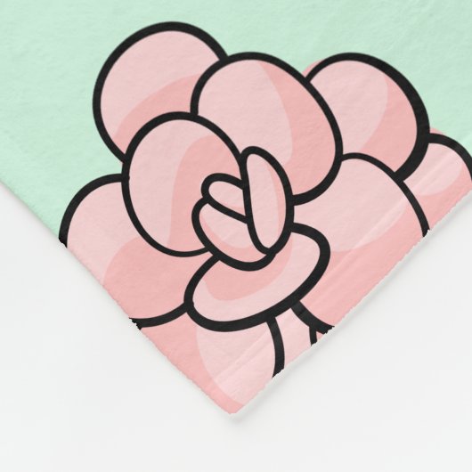 Funny Succulent BeLeaf in Sie selbst Ermutigung Fleecedecke (Ecke)