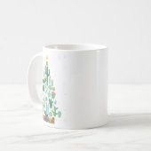 Funny Succulent Christmas Tree Cactus Gardener Kaffeetasse (Vorderseite Links)