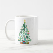 Funny Succulent Christmas Tree Cactus Gardener Kaffeetasse (Links)