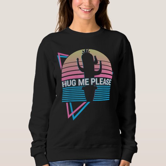 Funny Succulent Plant Pot Succulent Planters Hug M Sweatshirt (Vorderseite)