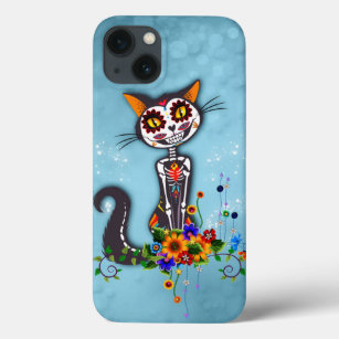 Funny sugar skeleton cat Case-Mate iPhone hülle