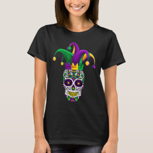 Funny Sugar Skull Mardi Gras Party Bekleidung T-Shirt