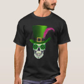 Funny Sugar Skull St. Patricks Day von Dead Pullo T-Shirt (Vorderseite)