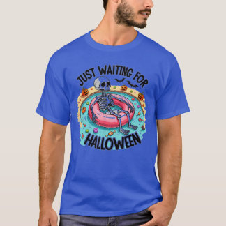 Funny Summer 2025 Spooky Skeleton gerade Gewartet T-Shirt
