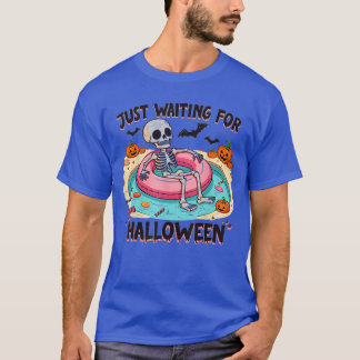 Funny Summer 2025 Spooky Skeleton gerade Gewartet T-Shirt