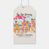 Funny Summer Beach Cocktail Frauen's 50. Geburtsta Geschenkanhänger (Rückseite)