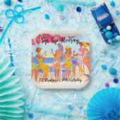 Funny Summer Beach Cocktail Frauen's 50. Geburtsta Pappteller (Party)