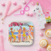 Funny Summer Beach Cocktail Frauen's 50. Geburtsta Pappteller (Party)