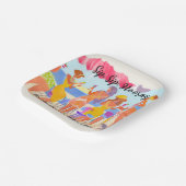 Funny Summer Beach Cocktail Frauen's 50. Geburtsta Pappteller (Gewinkelt)