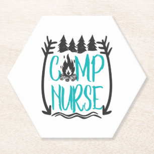 Funny Summer Camp Nursing Geschenk Camping RN Untersetzer