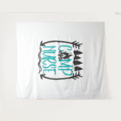 Funny Summer Camp Nursing Geschenk Camping RN Wandteppich (Vorderseite (Horizontal))