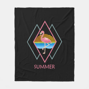 Funny Summer Flamingo Niedlich Flamingo Lover Fleecedecke