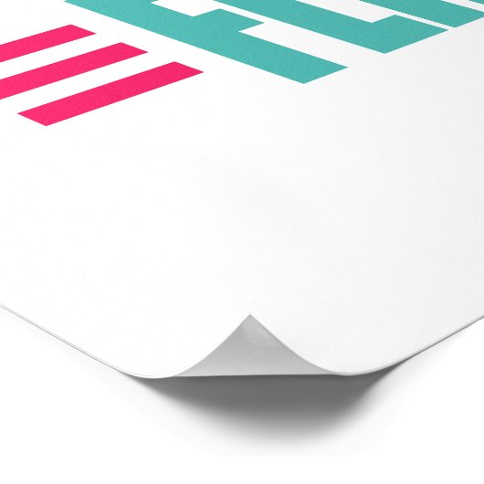 Funny Summer Flip Flops Poster (Ecke)