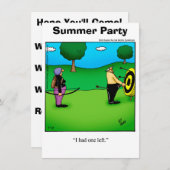 Funny Summer Fun Party Einladungen (Vorne/Hinten)