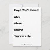 Funny Summer Fun Party Einladungen (Rückseite)