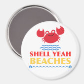 Funny Summer Pun Magnet (Vorderseite/Rückseite)