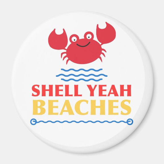 Funny Summer Pun Magnet (Vorne)