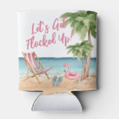 Funny Summer Tropical Beach Dosenkühler (Rückseite)