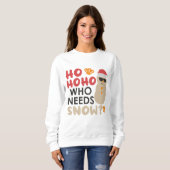 Funny Summer Tropical Beach Weihnachten Sweatshirt (Vorne ganz)