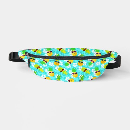 Funny Summer Tropical Pineapses Bauchtasche (Vorderseite)