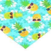 Funny Summer Tropical Pineapses Kurzer Tischläufer (Ecke)