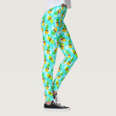 Funny Summer Tropical Pineapses Leggings (Rechts)