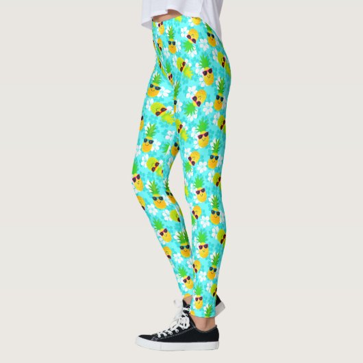 Funny Summer Tropical Pineapses Leggings (Links)