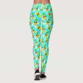 Funny Summer Tropical Pineapses Leggings (Rückseite)