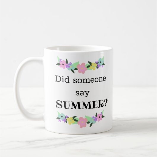 Funny Summer's kommender Lehrer Kaffeetasse (Links)