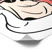 Funny Summerween Ghost Pink schweben in Flamingo C Poster (Ecke)