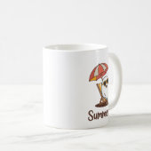 Funny Summerween Niedlich Spooky Summer Ghost Hall Kaffeetasse (VorderseiteRechts)