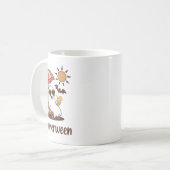 Funny Summerween Niedlich Spooky Summer Ghost Hall Kaffeetasse (Vorderseite Links)